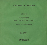 Alicja Majewska pocztówka dźwiękowa